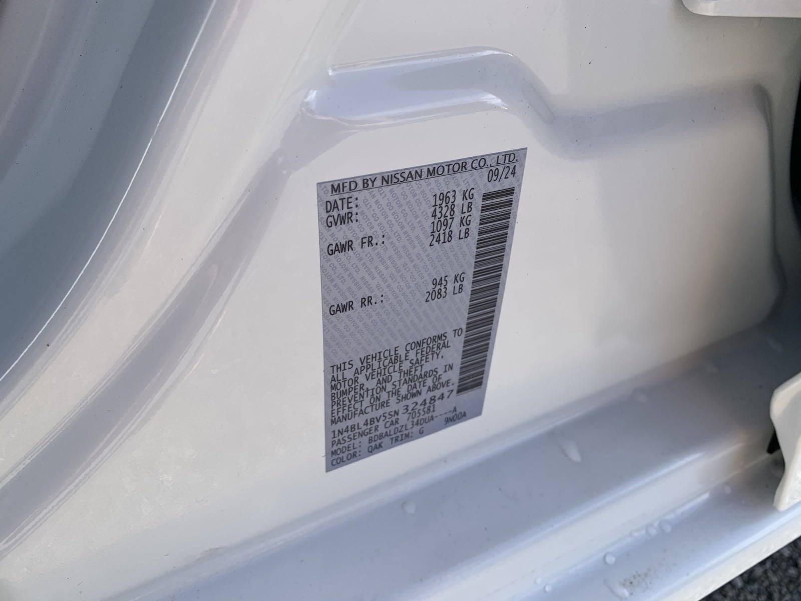 2025 Nissan Altima S