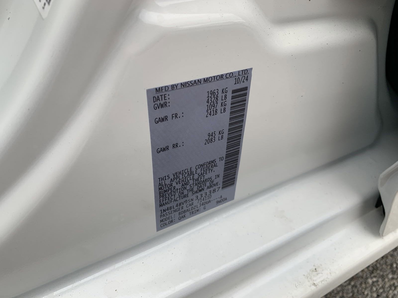 2025 Nissan Altima S