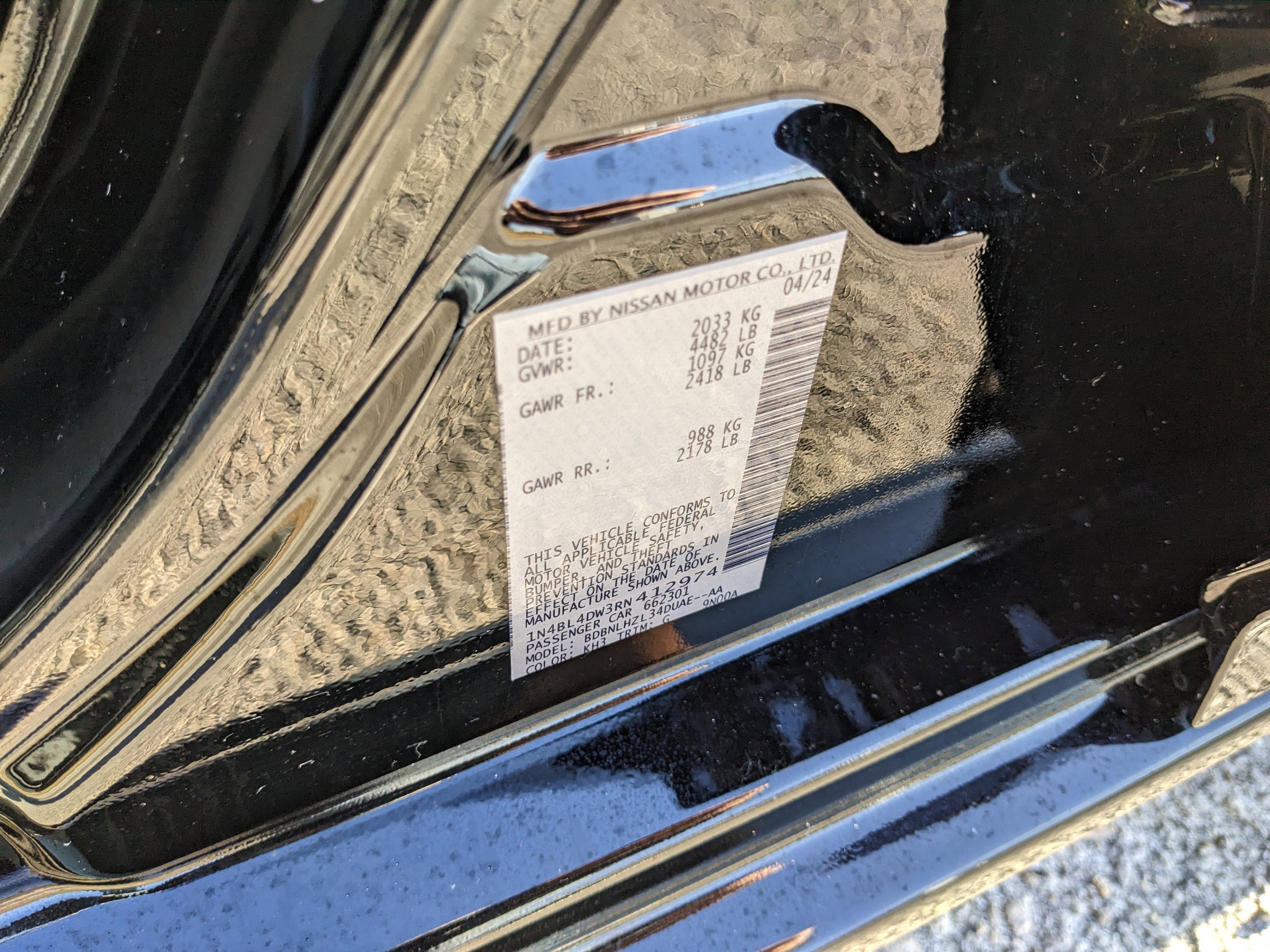 2024 Nissan Altima 2.5 SV