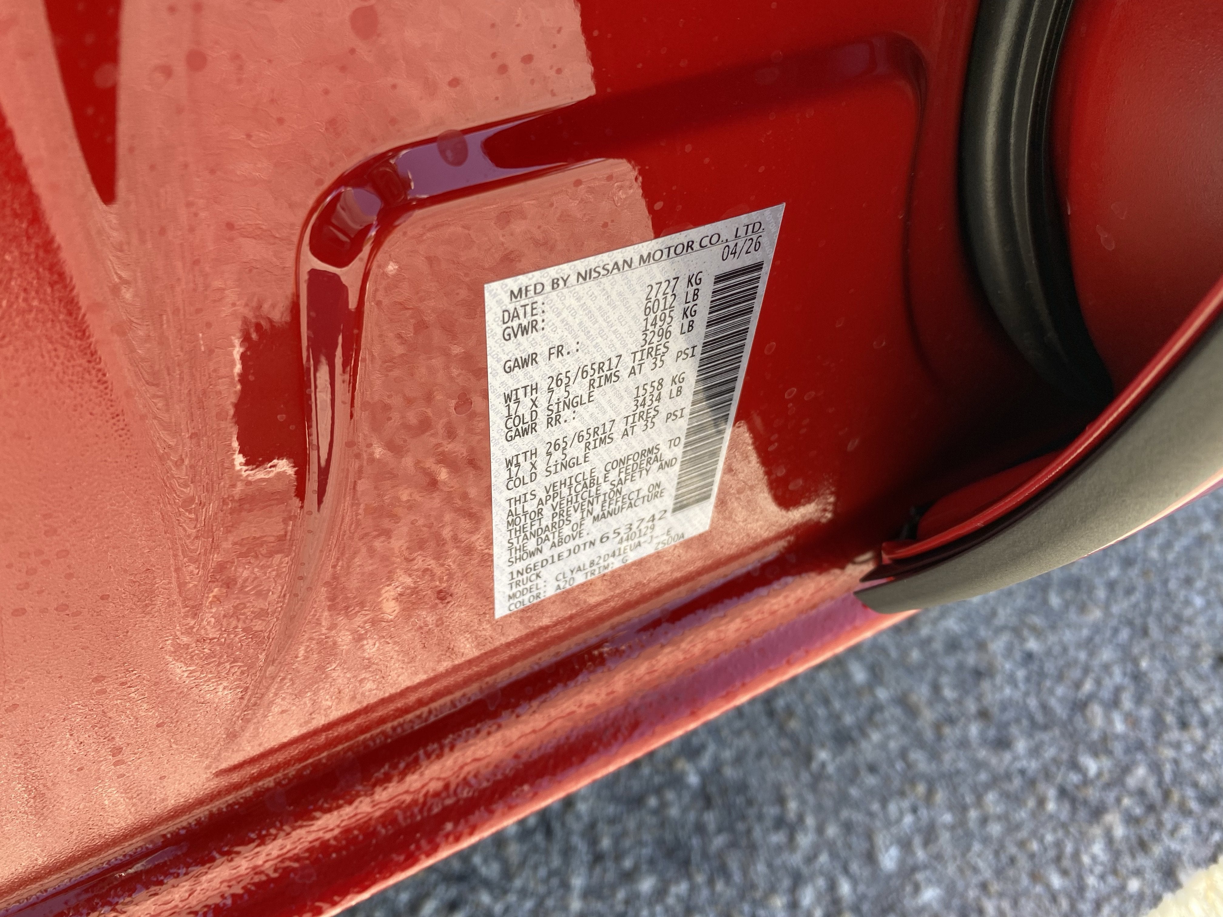2026 Nissan Frontier SV