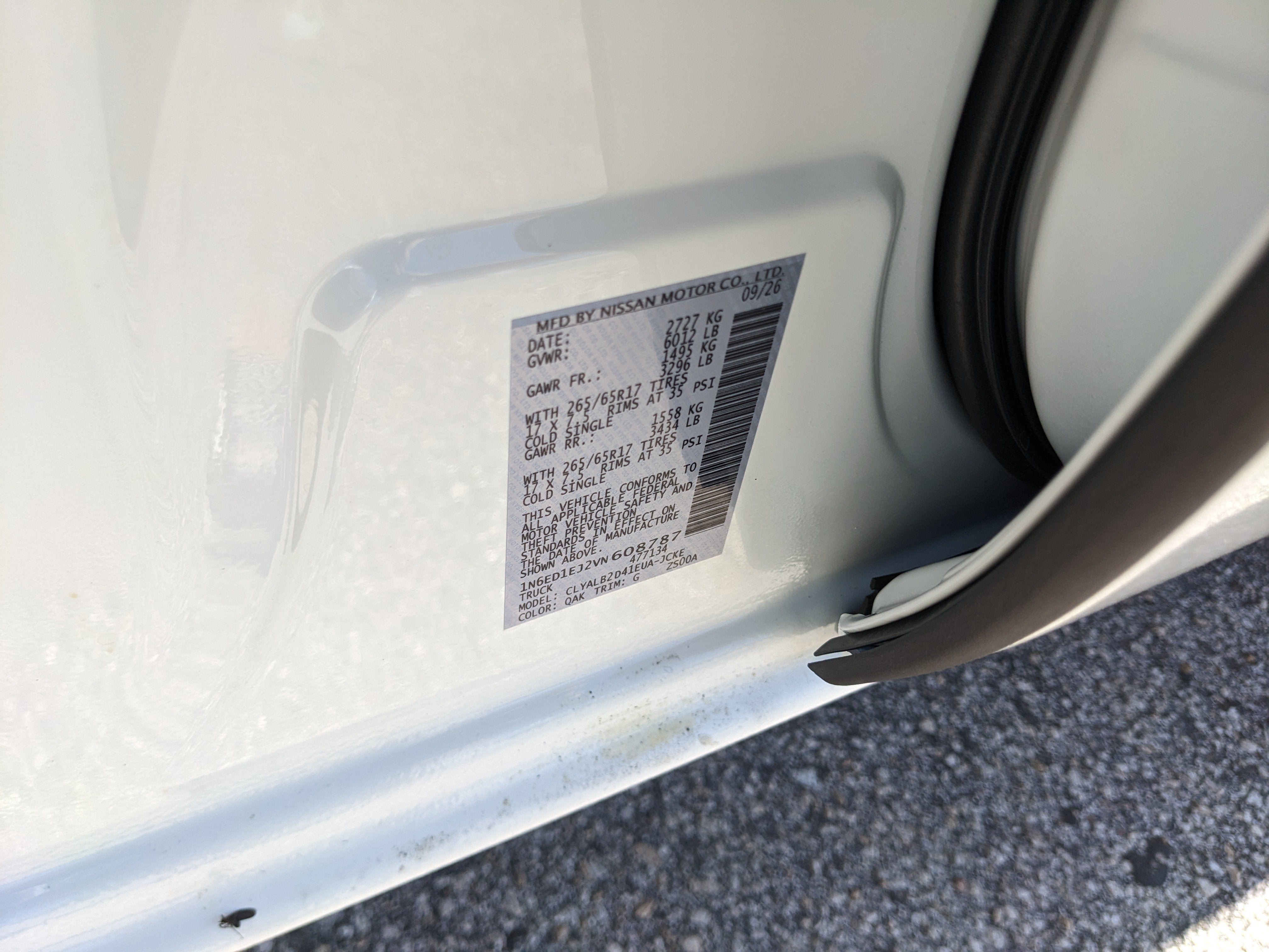 2027 Nissan Frontier SV