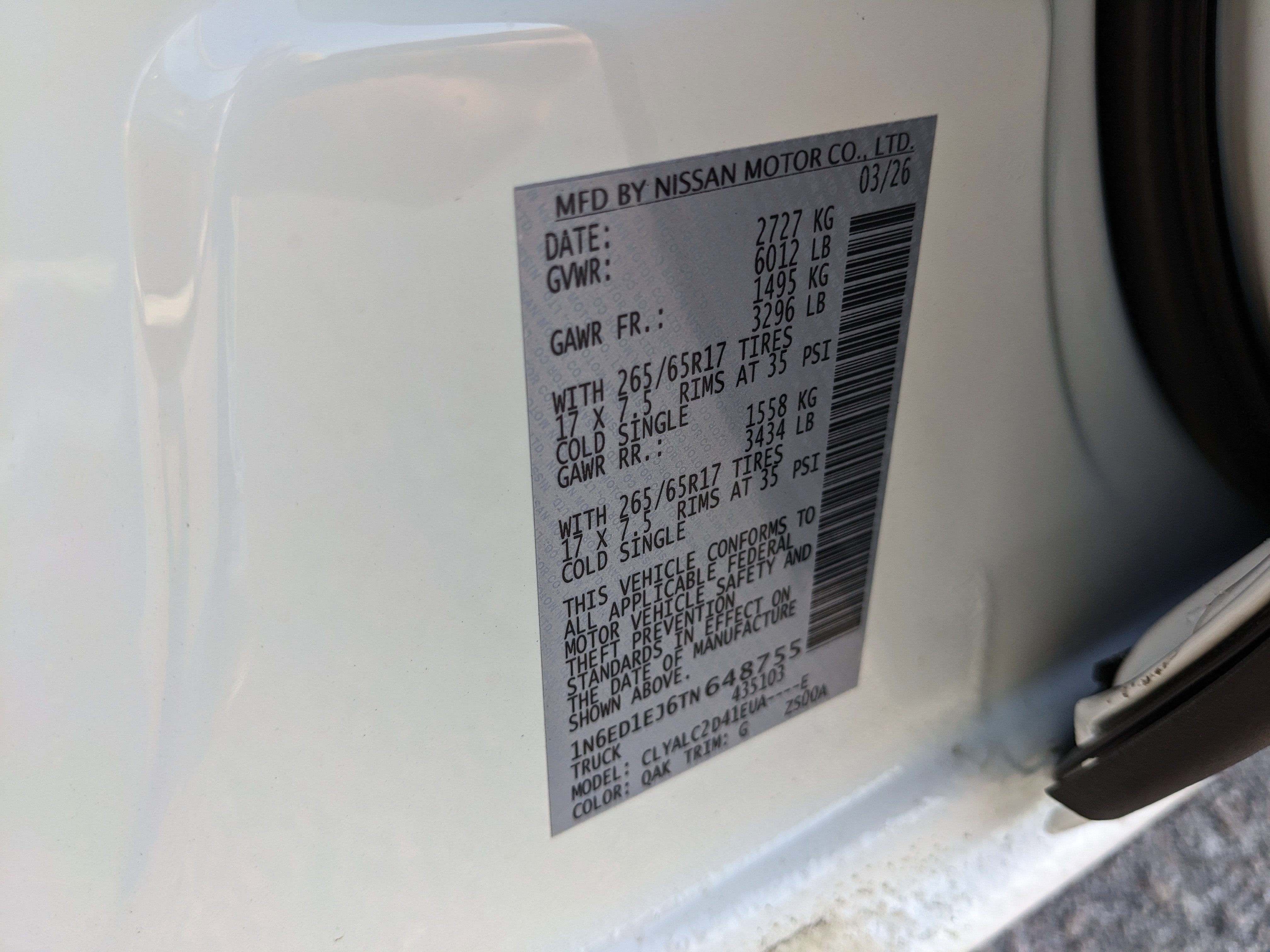 2026 Nissan Frontier SV