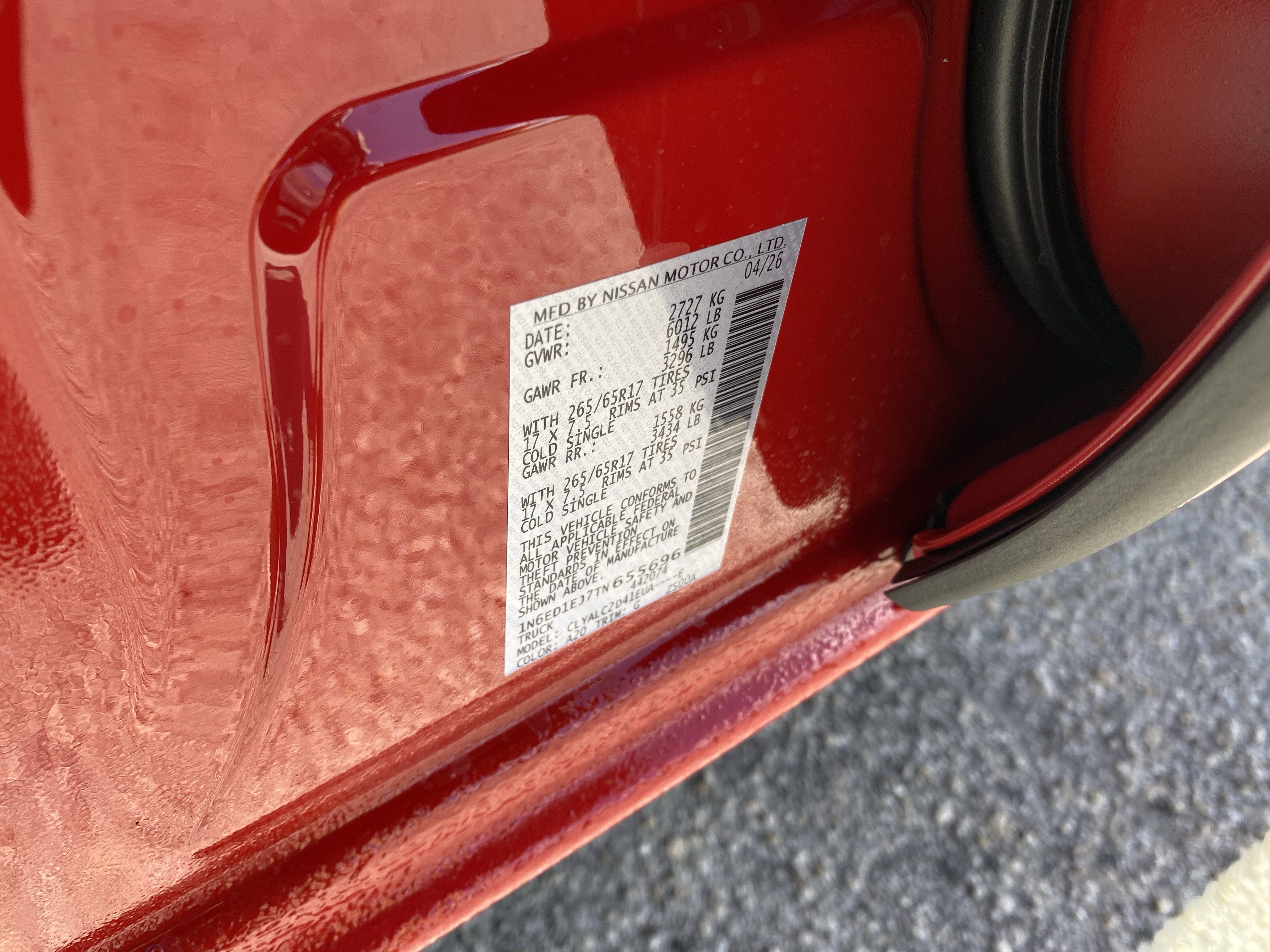2026 Nissan Frontier SV