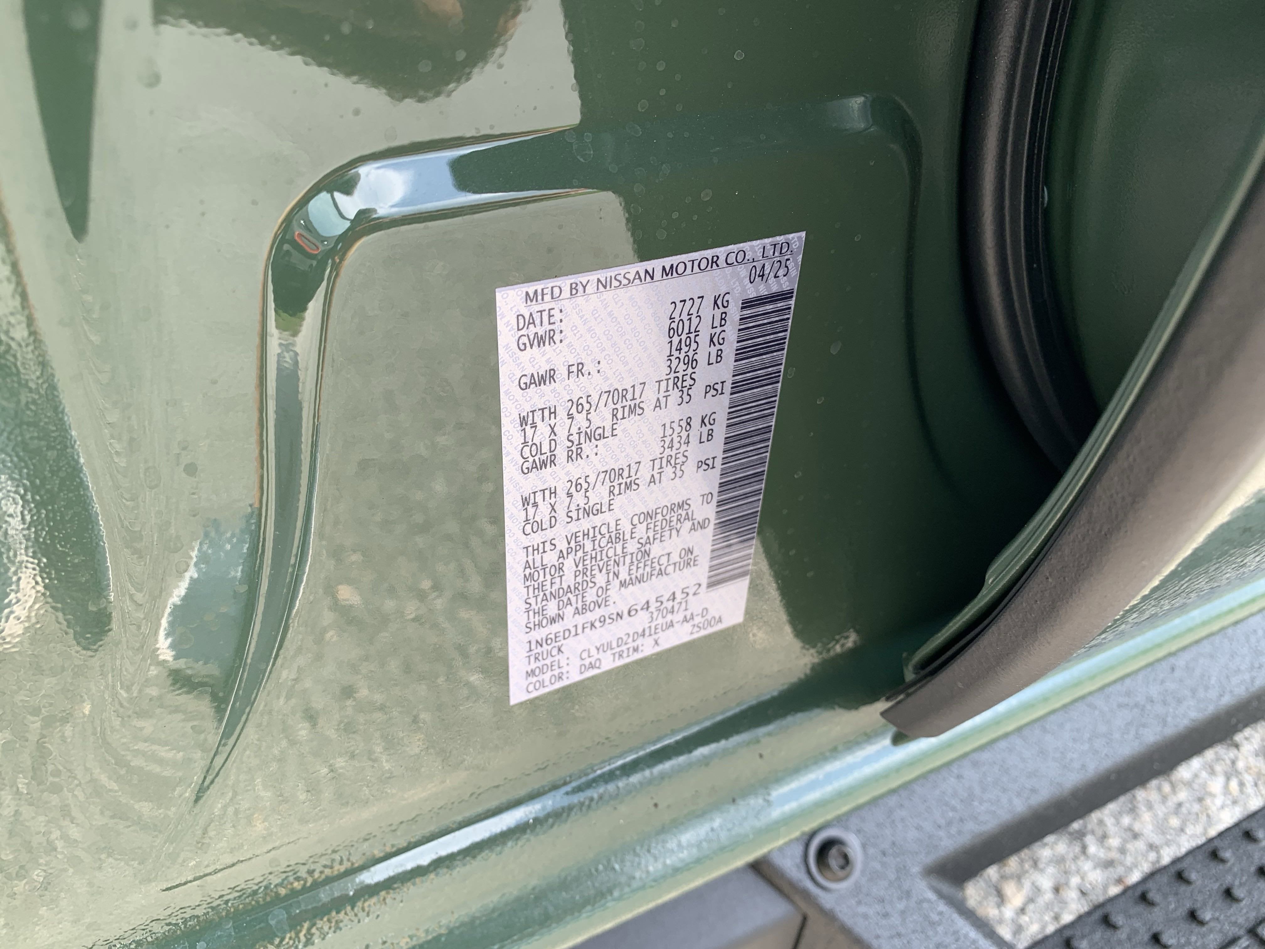 2025 Nissan Frontier PRO-4X