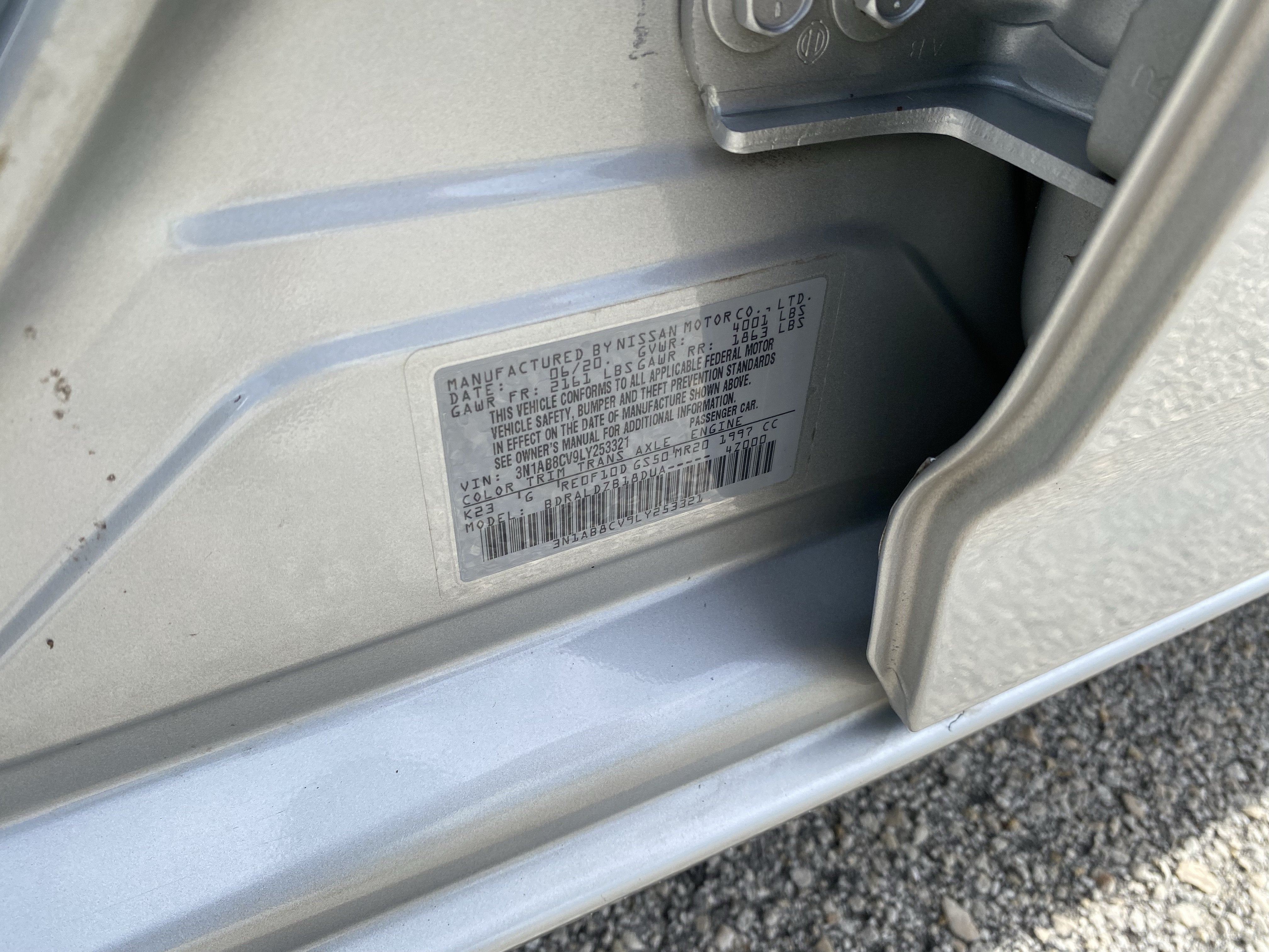 2020 Nissan Sentra SV