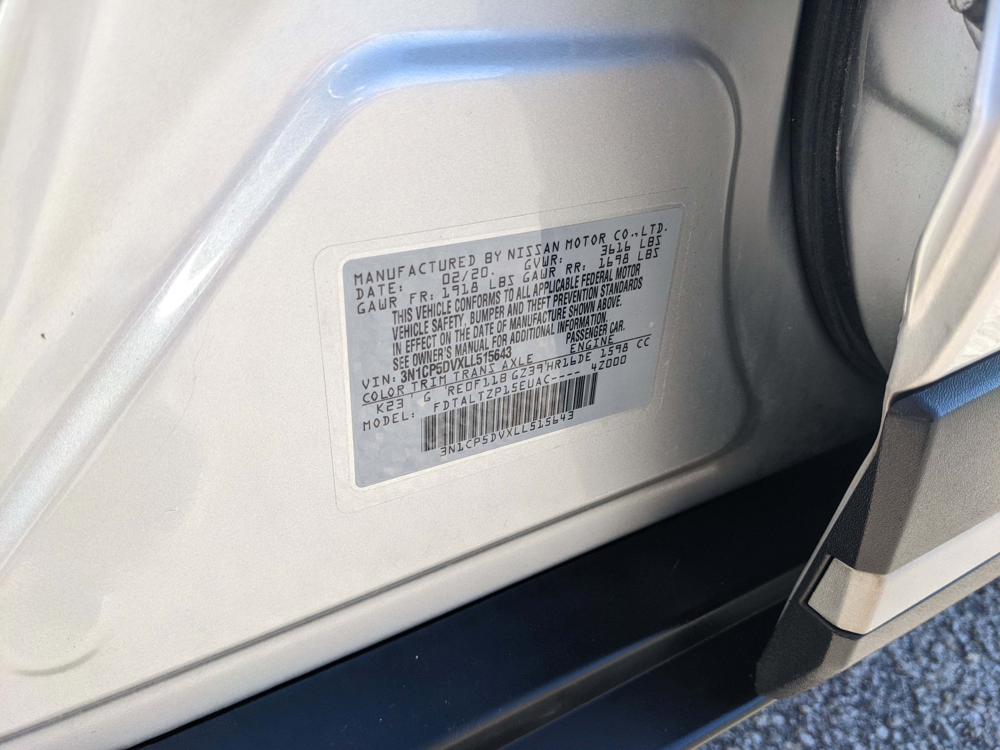 2020 Nissan Kicks SR