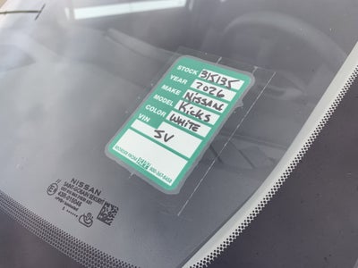 2026 Nissan Kicks SV