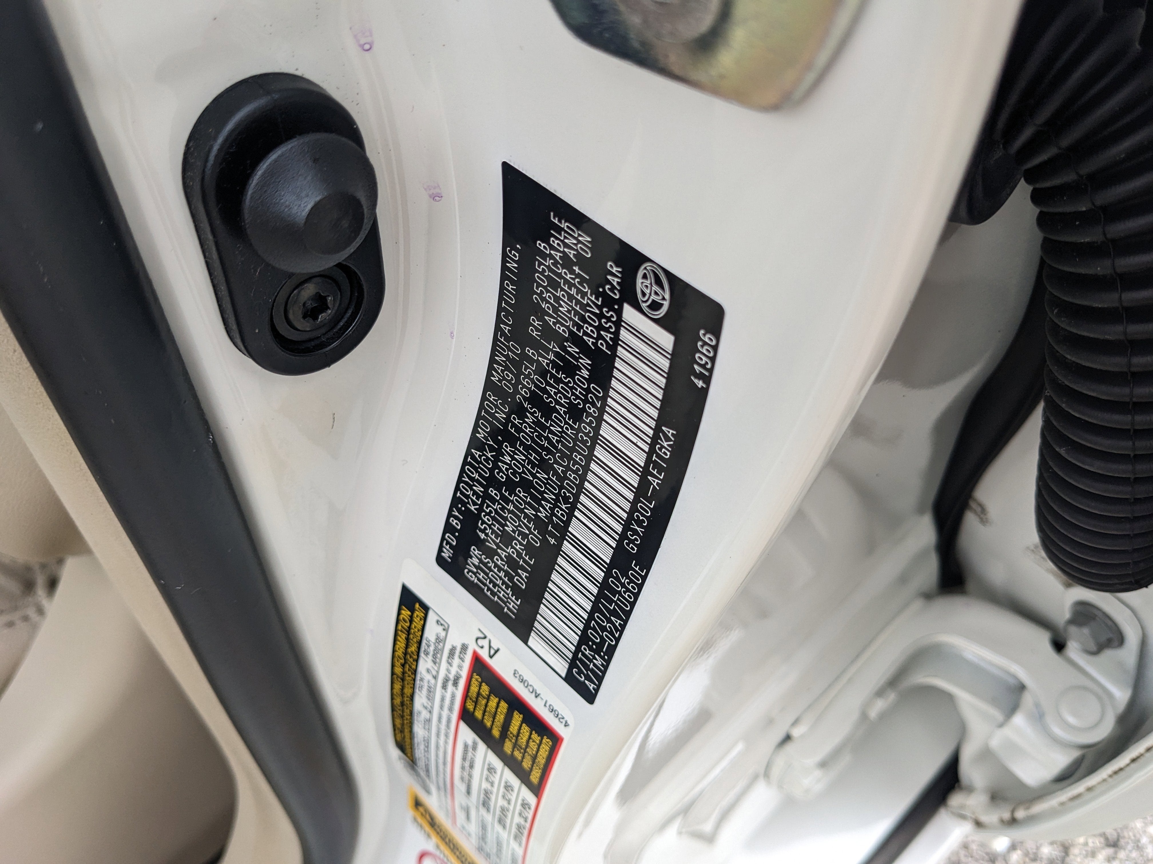 2011 Toyota Avalon Base