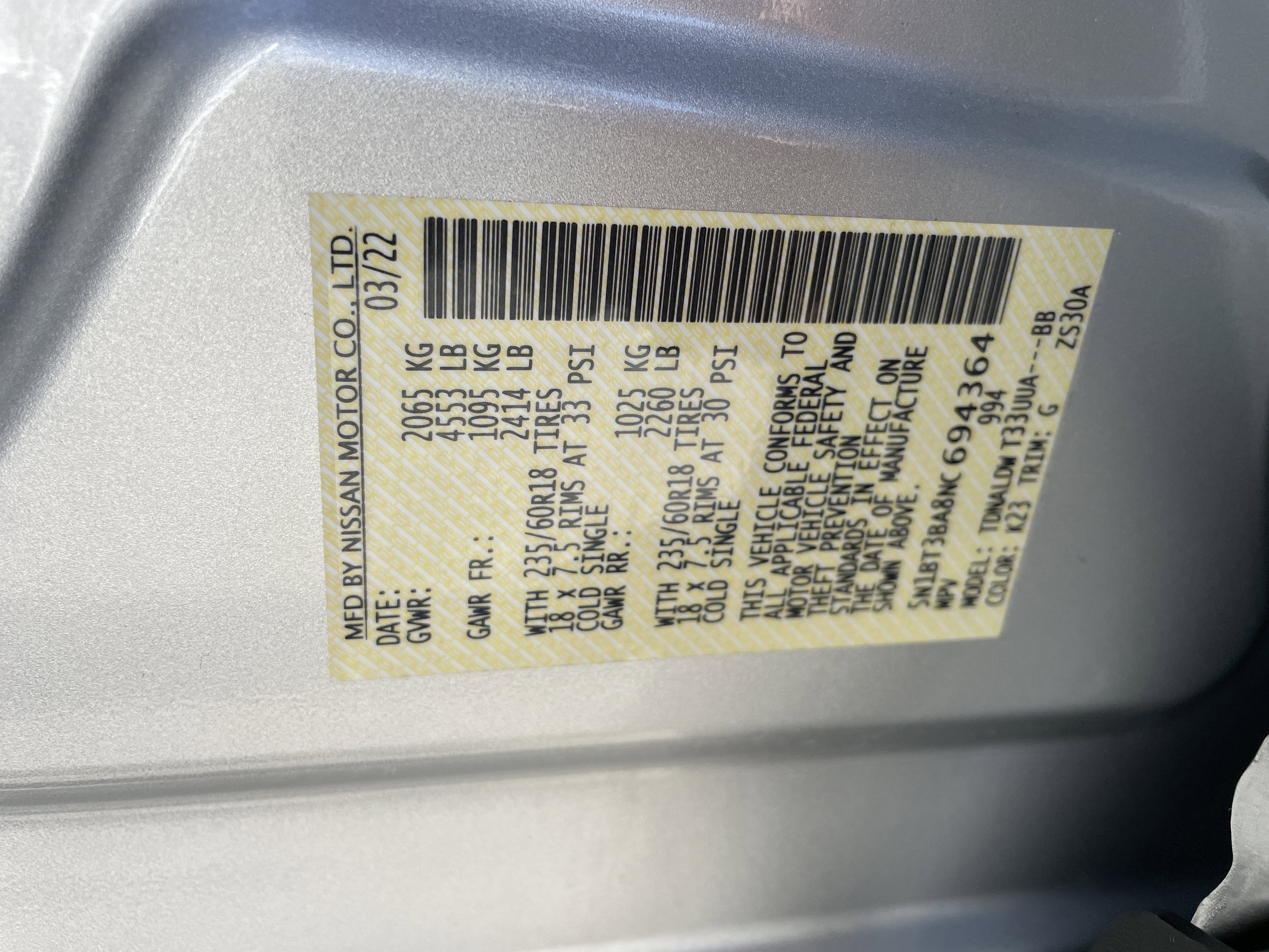 2022 Nissan Rogue SV