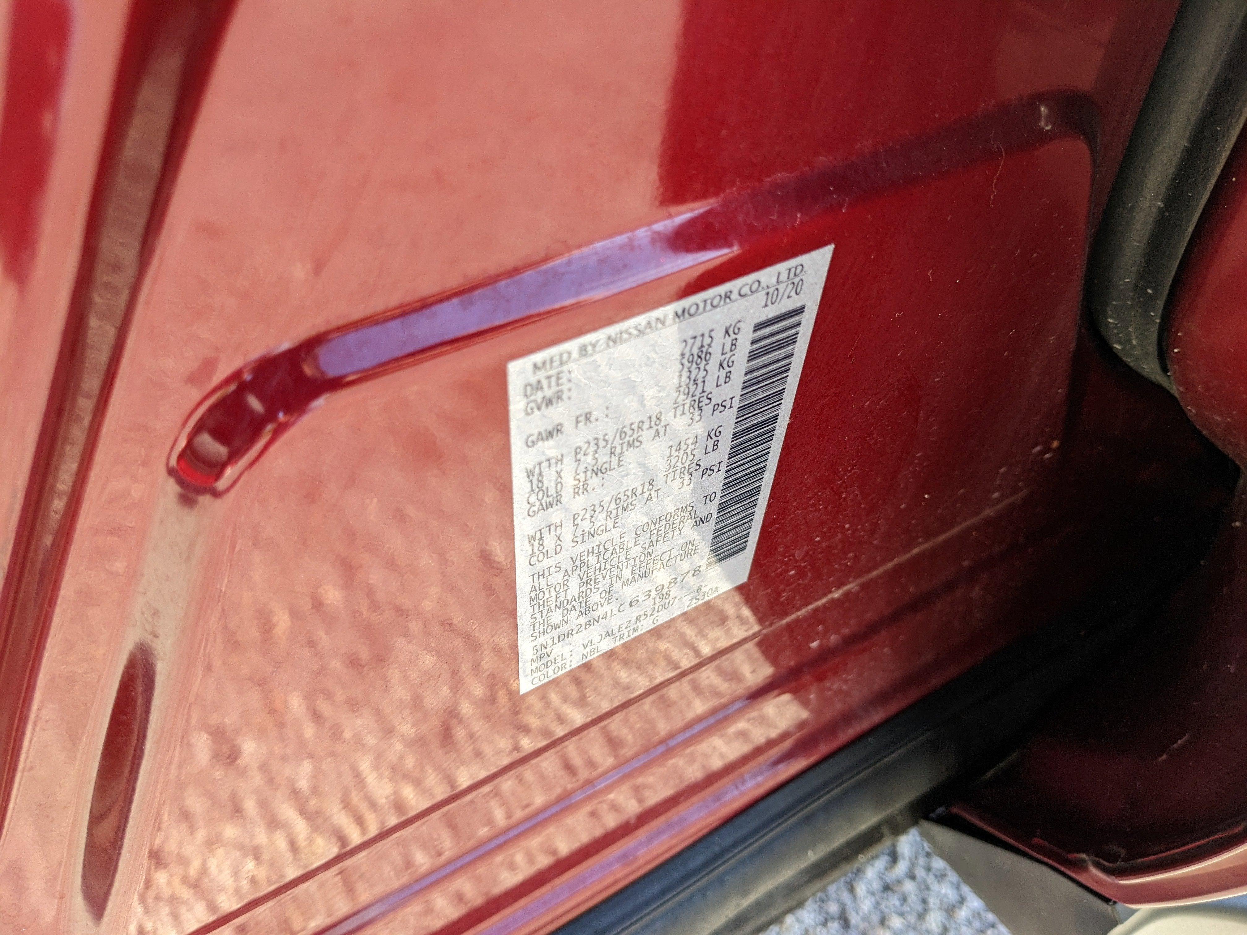 2020 Nissan Pathfinder SV