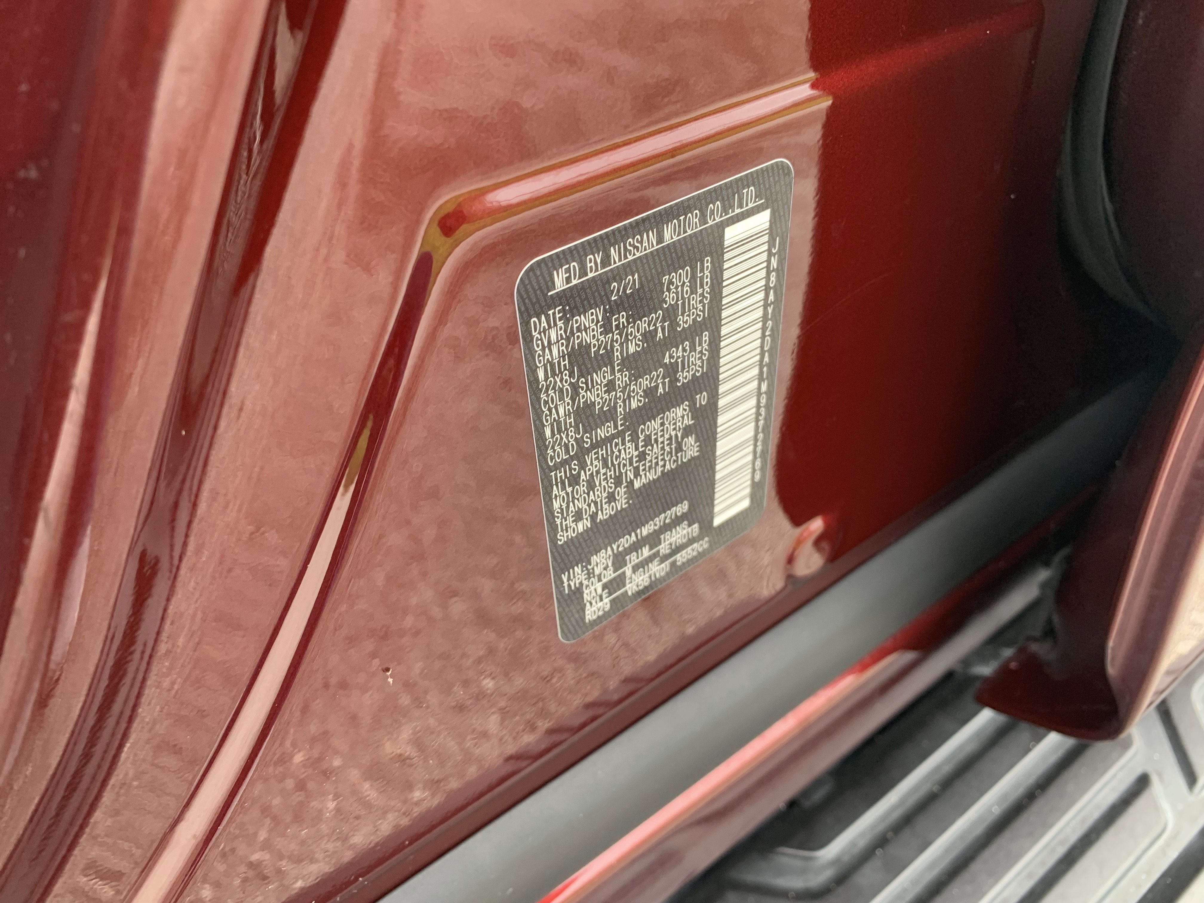 2021 Nissan Armada Platinum