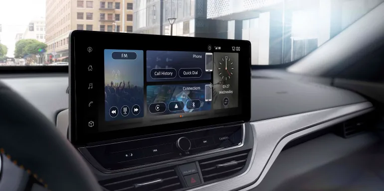 2027 Nissan Altima sedan 12.3-inch HD touch-screen display at Hill Nissan in Winter Haven FL