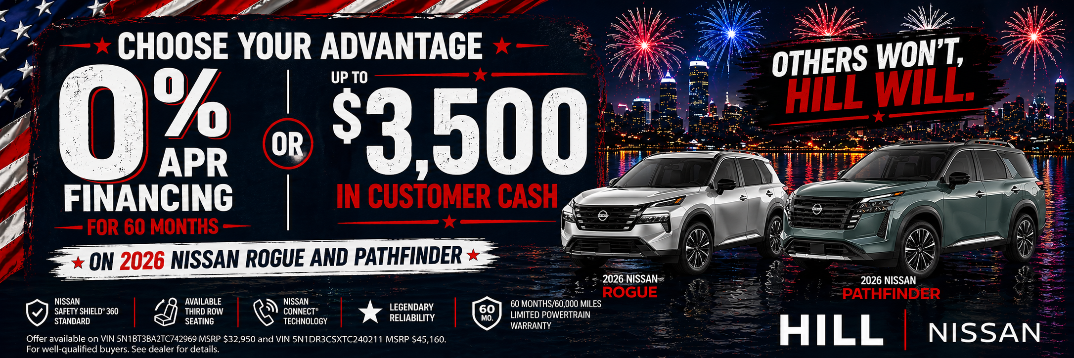 %0 or $3,500 Rebate
