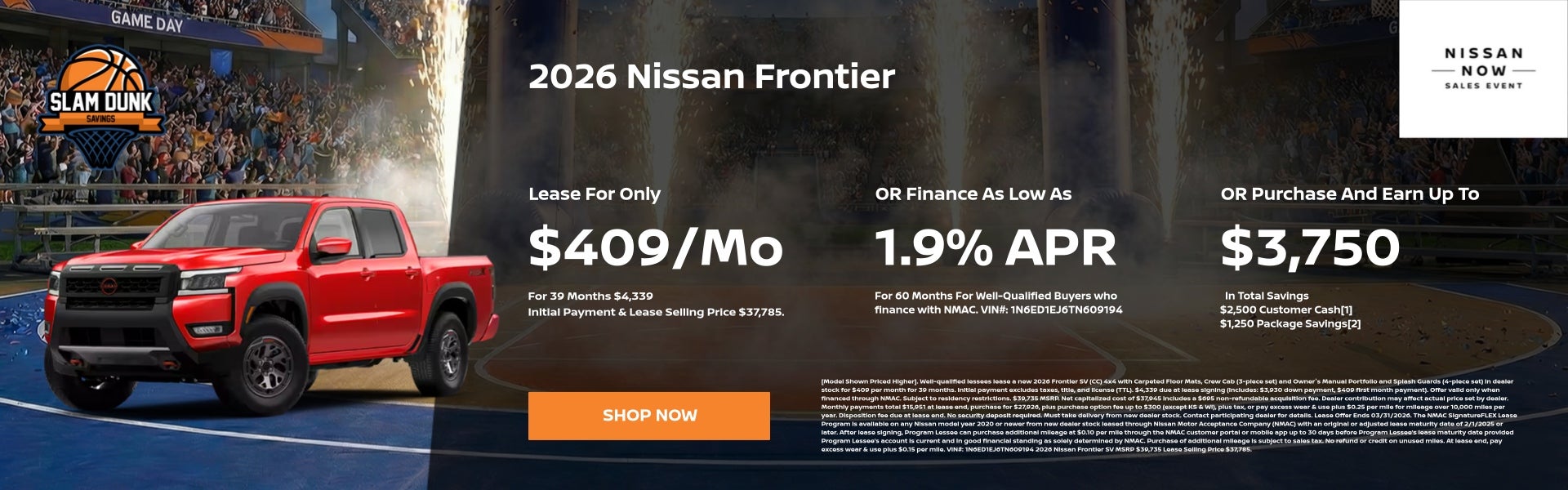 March 2026 Homepage Sliders